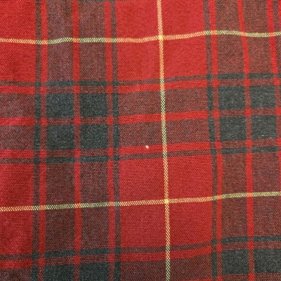 L.L.Bean Men's Heavy Weight Cotton Plaid Shirt Red Size L Tall - Picture 11 of 11